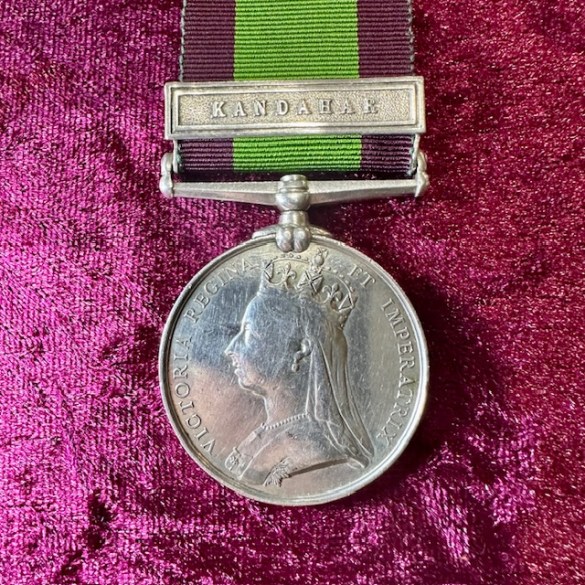 Very Rare Casualty Survivor from the Battle of Maiwand Afghanistan Medal 1881 (1878-80) with Kandahar Clasp 2